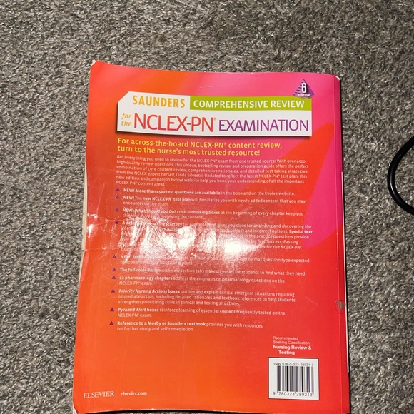 Nclex PN book, nclex study book, nclex Saunders comprehensive review PN , LPN - Picture 2 of 4